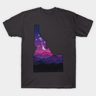 Idaho mountains at night T-Shirt